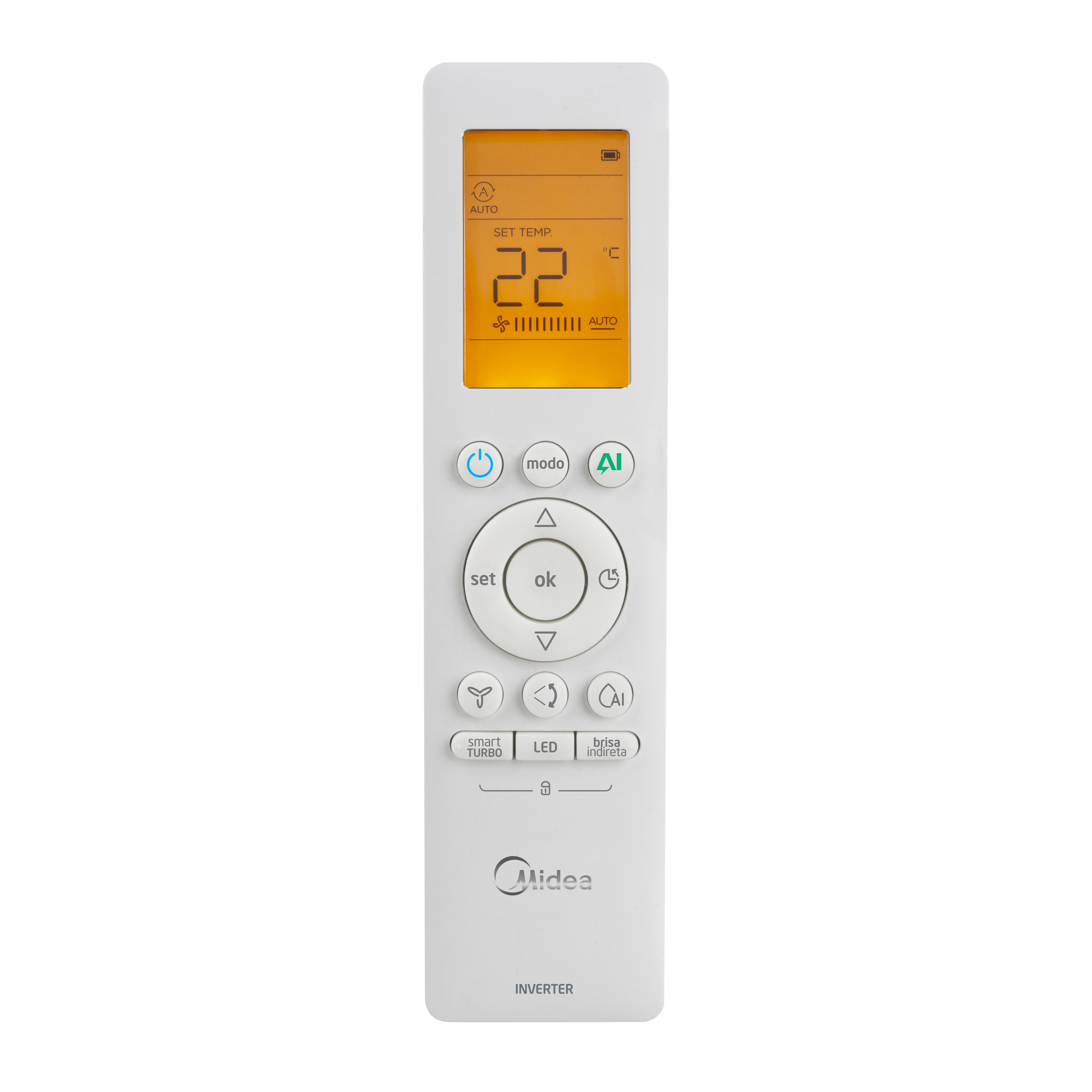 Ar Condicionado 12.000 Btus Split Hw Inverter Midea AI Ecomaster Frio R-32 42EZVCA12M5/38EZVCA12M5 - 220v 8